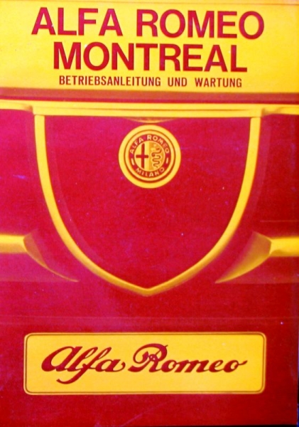 Alfa Romeo Montreal 1971 Owner Manual (0005)